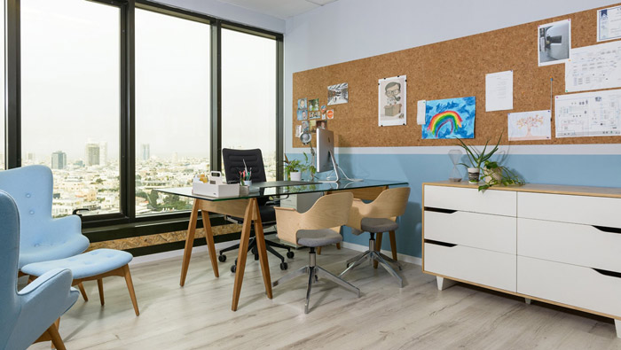 350平米生物技術公司辦公室裝修設計