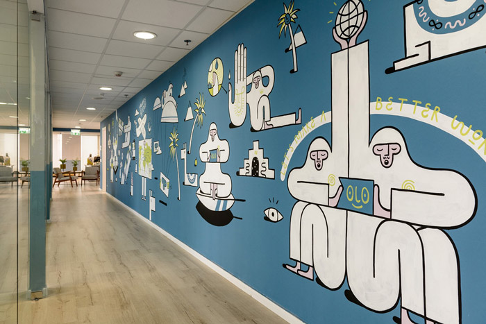 350平米生物技術公司辦公室裝修設計