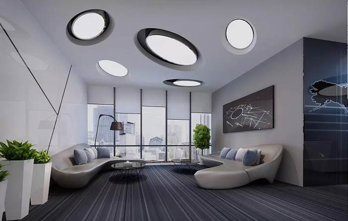 1300平米光電科技公司辦公樓裝修設計