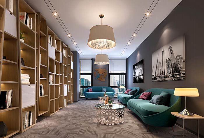 1300平米光電科技公司辦公樓裝修設計