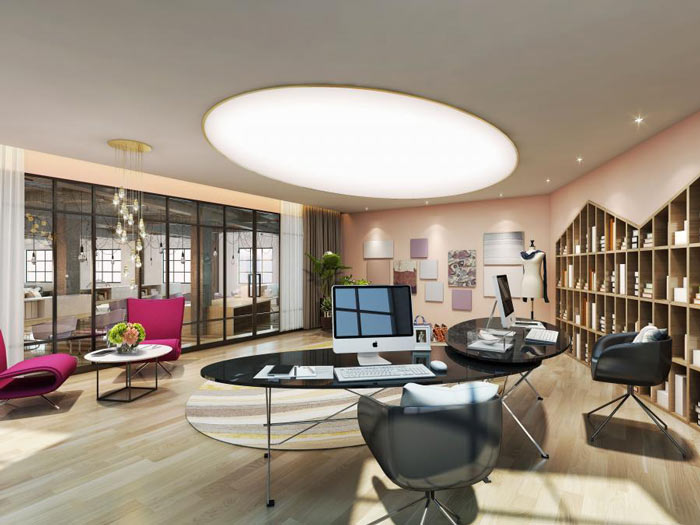 240平米女裝公司辦公室裝修設計