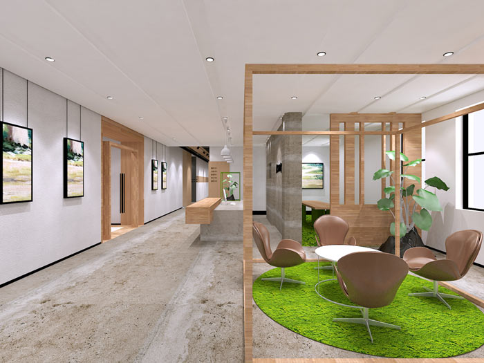 800平米童裝公司辦公室裝修設計