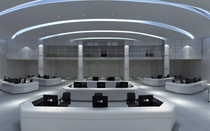 1800平米地鐵指揮中心辦公樓裝修設計