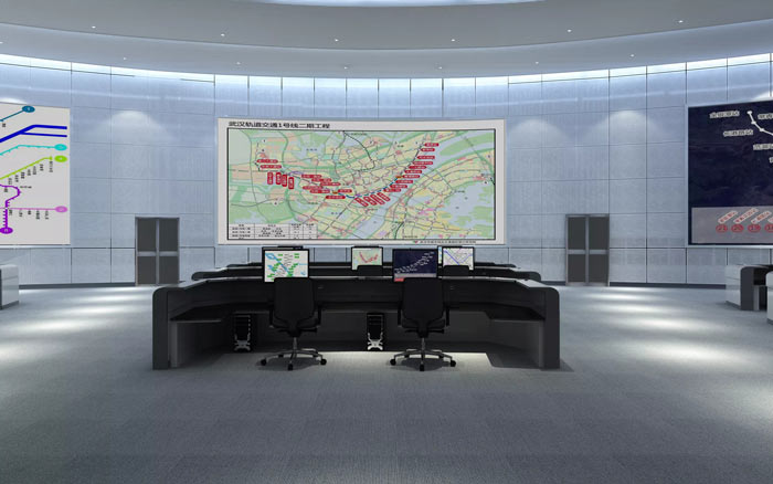 1800平米地鐵指揮中心辦公樓裝修設計