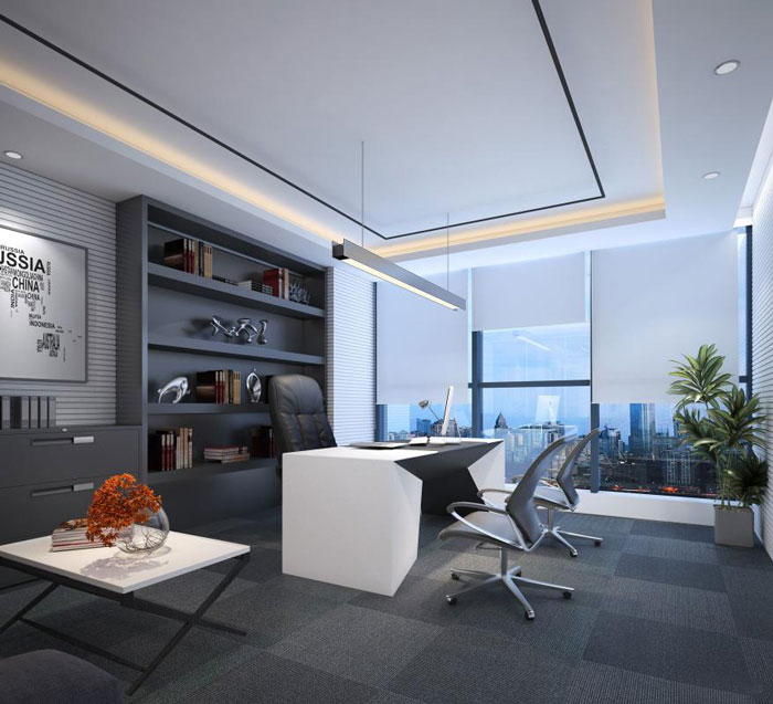 550平米能源集團(tuán)公司辦公室裝修設(shè)計(jì)