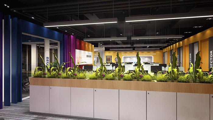 420平米紡織公司辦公室裝修設計