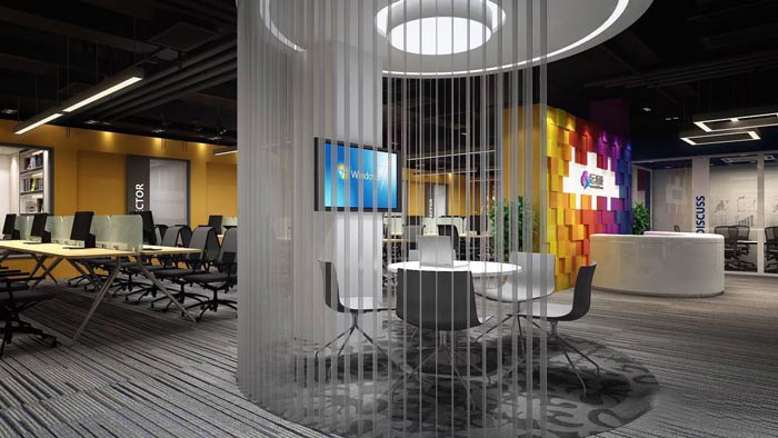 420平米紡織公司辦公室裝修設計