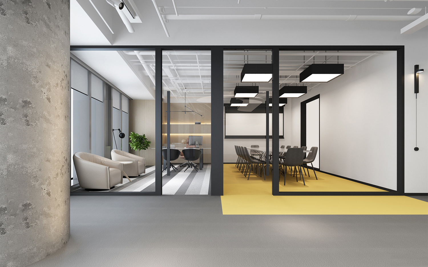 240平米研發公司辦公室裝修設計