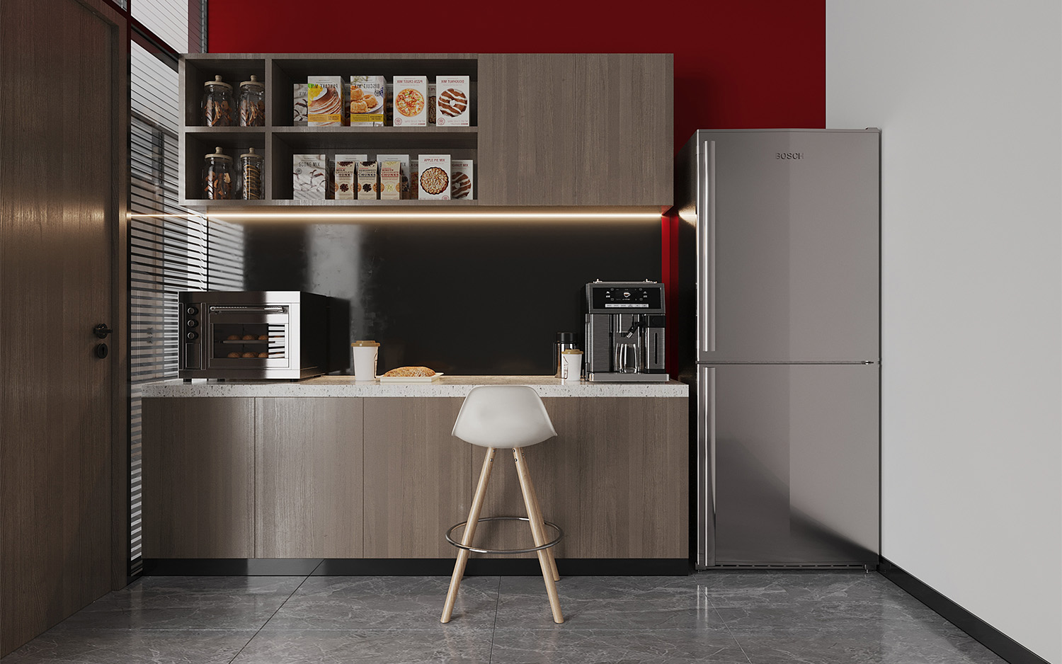 180平米電子公司辦公室裝修設計效果圖