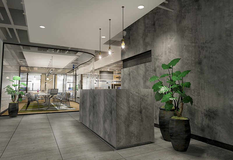 300平米機械公司辦公室裝修設計