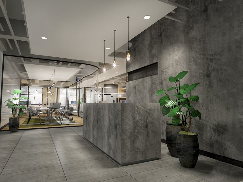 300平米機械公司辦公室裝修設計