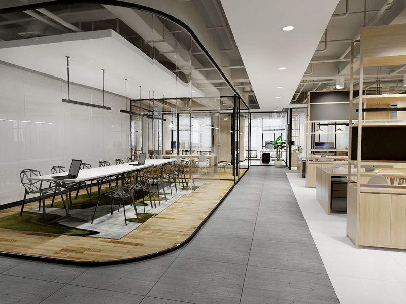 300平米機械公司辦公室裝修設計