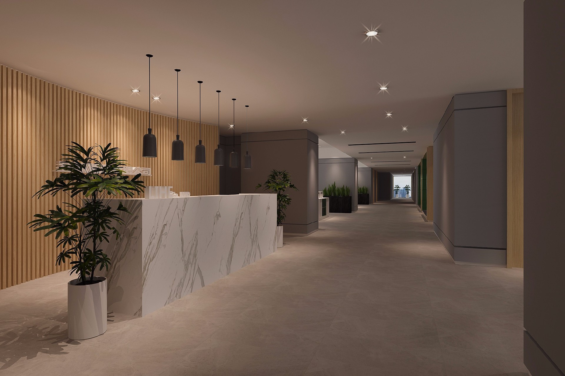 600平米企業(yè)辦公室裝修設(shè)計