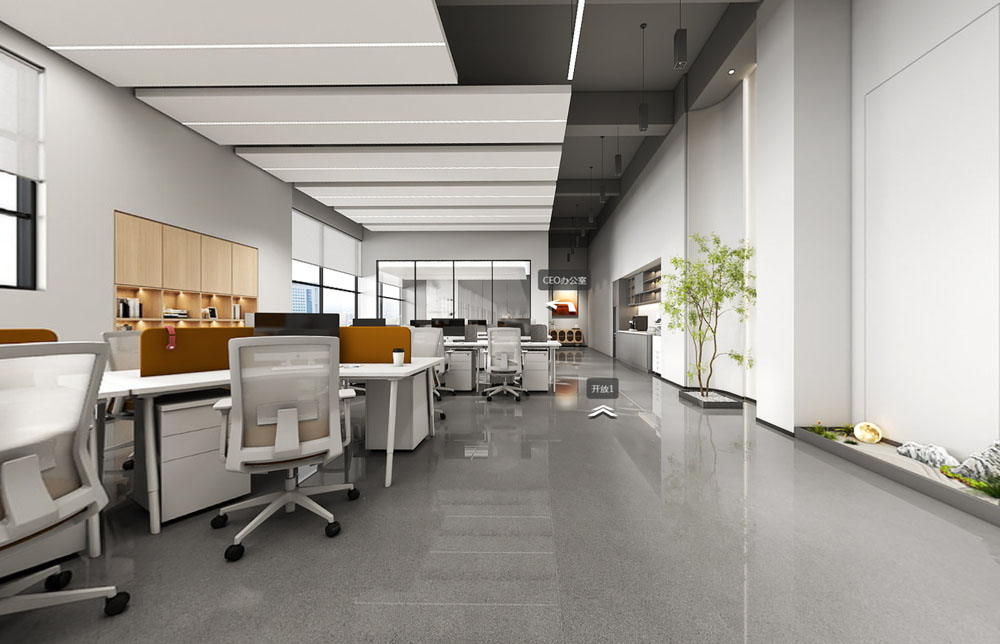 1600平方鄭州辦公樓設計方案+裝修施工