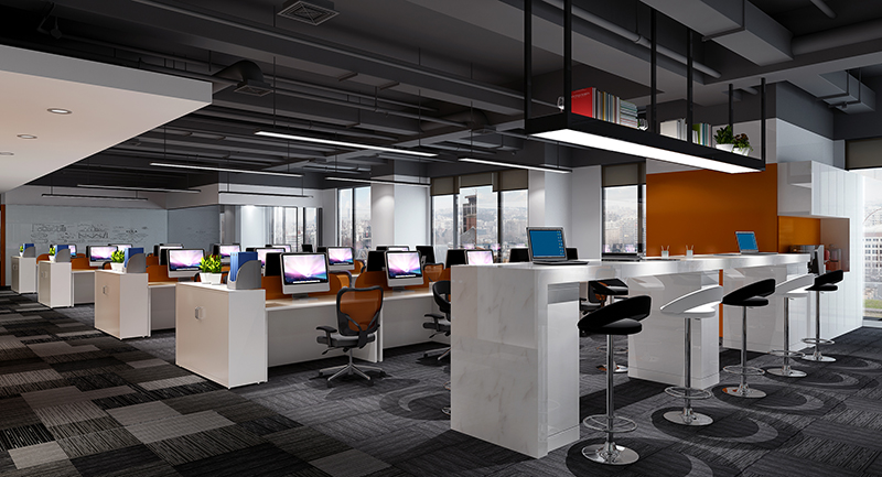 560平米辦公室裝修設計效果圖