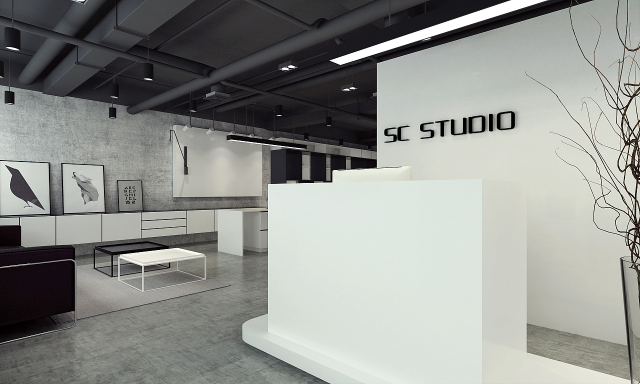 460平米企業辦公室裝修設計效果圖