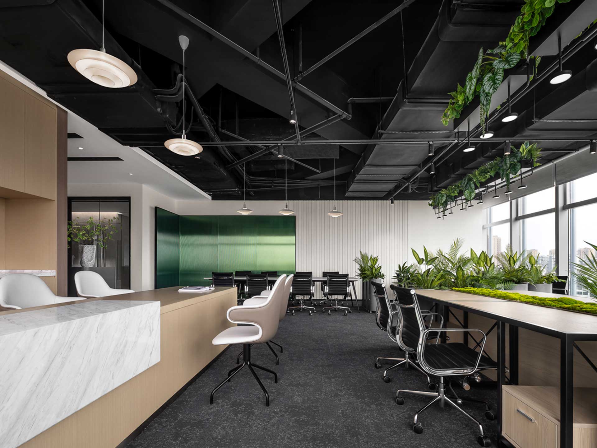 315平米鄭州辦公空間設計施工效果圖