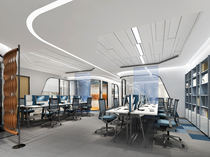 400平鄭州辦公空間設計效果圖