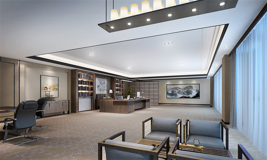 600平鄭州辦公室裝修設計效果圖