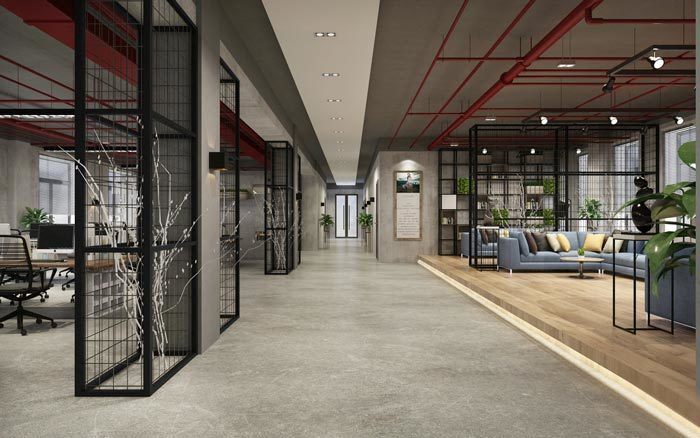 310平米鄭州辦公室裝修工業風效果圖