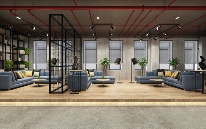 310平米鄭州辦公室裝修工業風效果圖