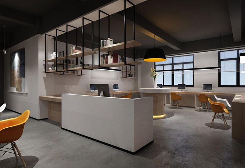 265平米鄭州辦公室設計特色藝術效果圖