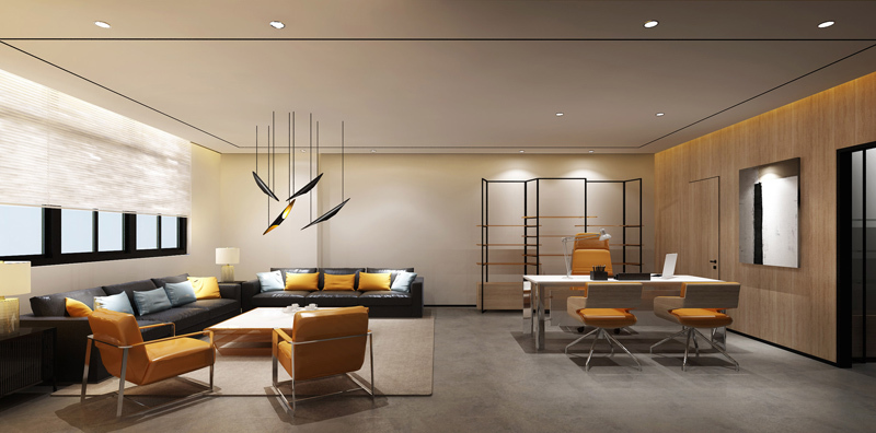 265平米鄭州辦公室設計特色藝術效果圖