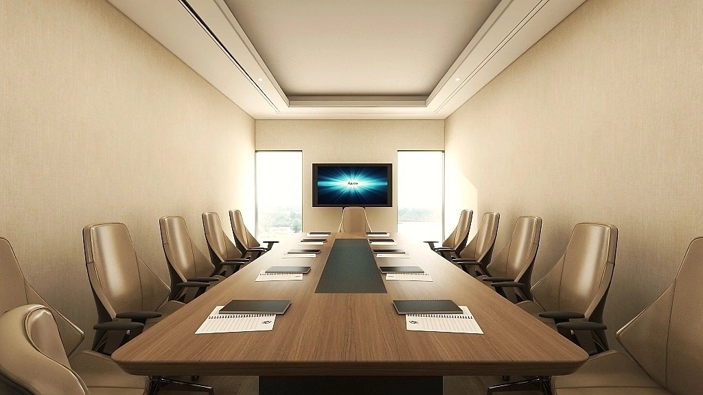 185平米鄭州企業辦公室裝修設計效果圖