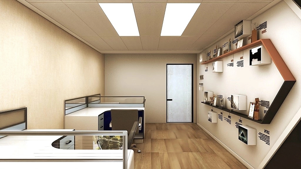 185平米鄭州企業辦公室裝修設計效果圖