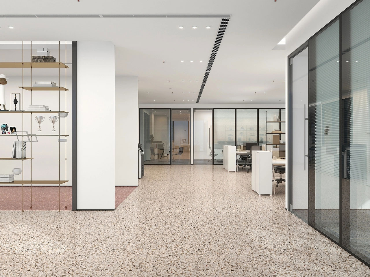 235平米鄭州辦公室裝修設計效果圖