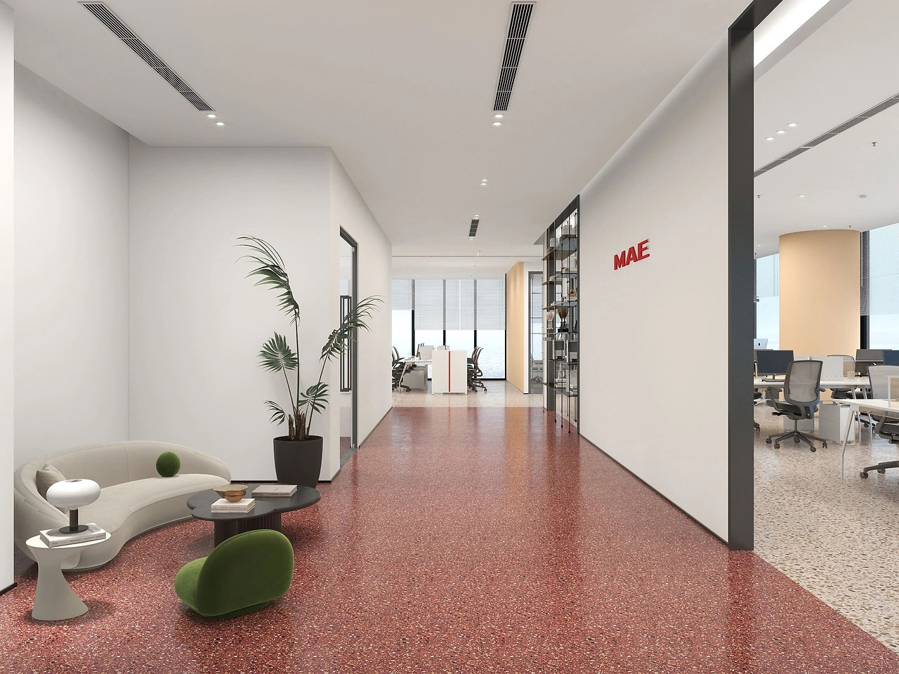 235平米鄭州辦公室裝修設計效果圖