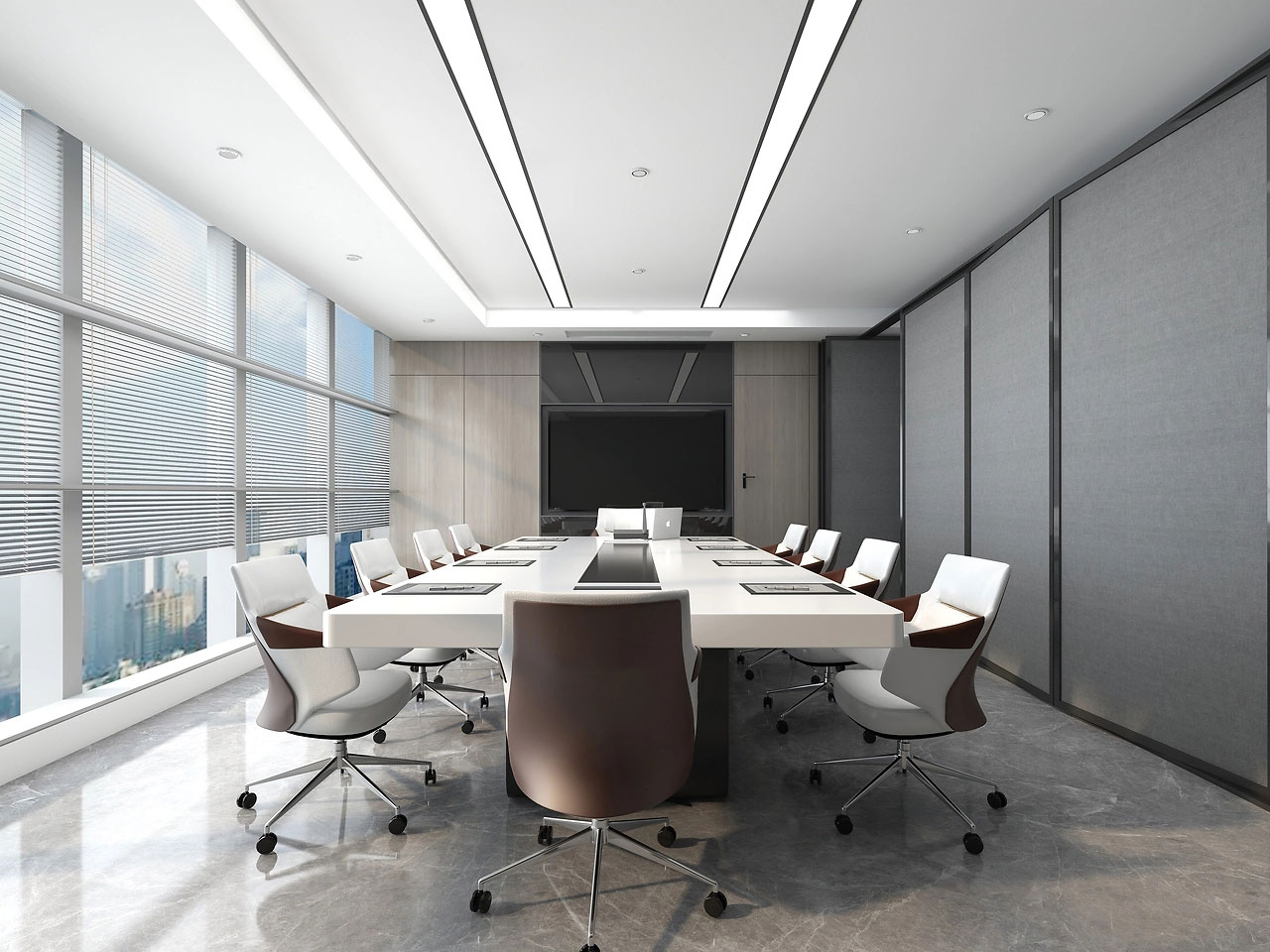 325平米鄭州辦公室裝修設計效果圖