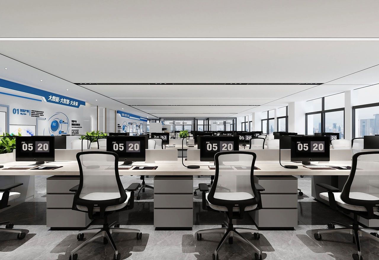 325平米鄭州辦公室裝修設計效果圖