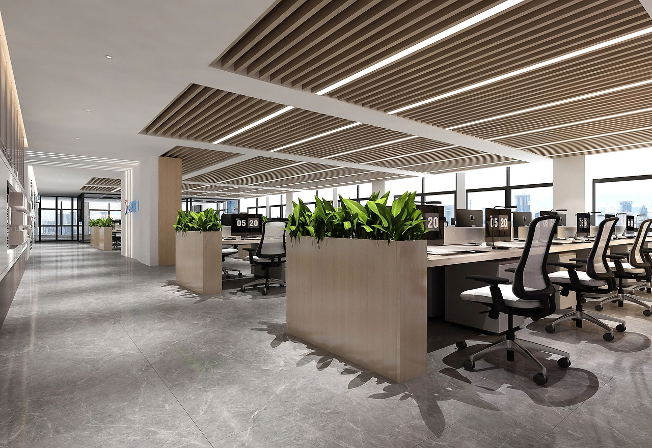 325平米鄭州辦公室裝修設計效果圖