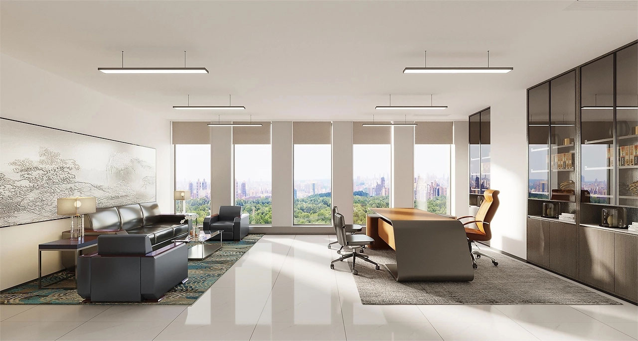 210平米鄭州辦公室設計效果圖