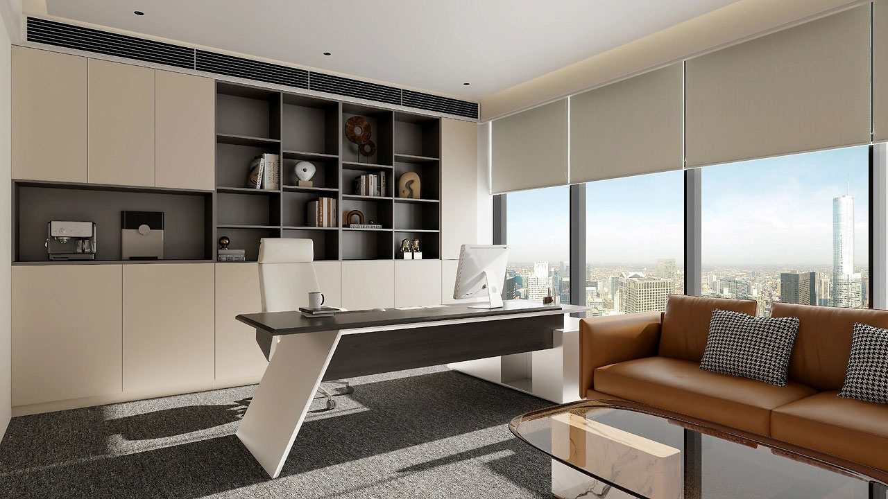 254平方鄭州辦公室裝修施工效果圖