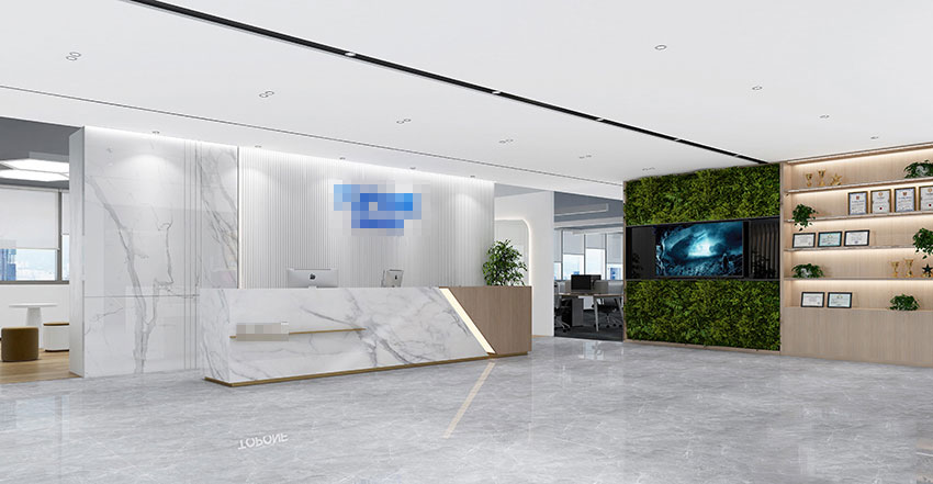 375平米鄭州辦公室裝修施工效果圖