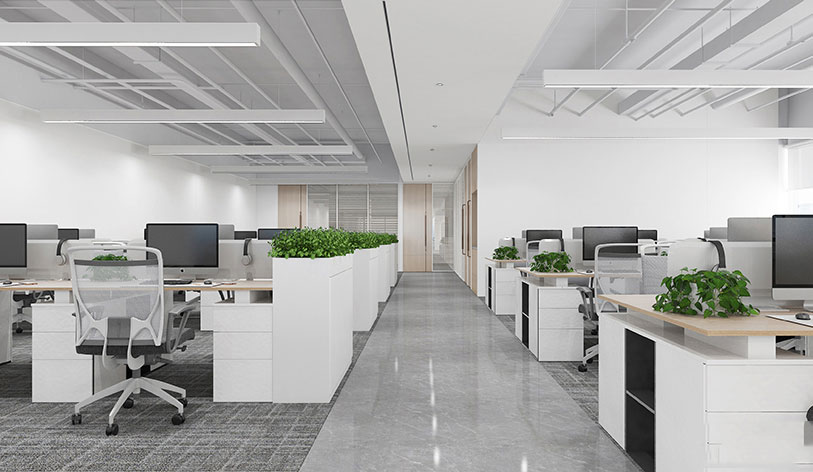 375平米鄭州辦公室裝修施工效果圖