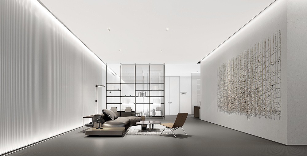 1200平米鄭州企業辦公室裝修設計效果圖