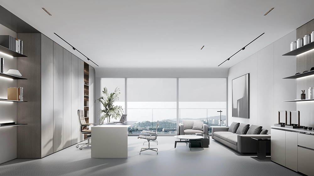 1200平米鄭州企業辦公室裝修設計效果圖