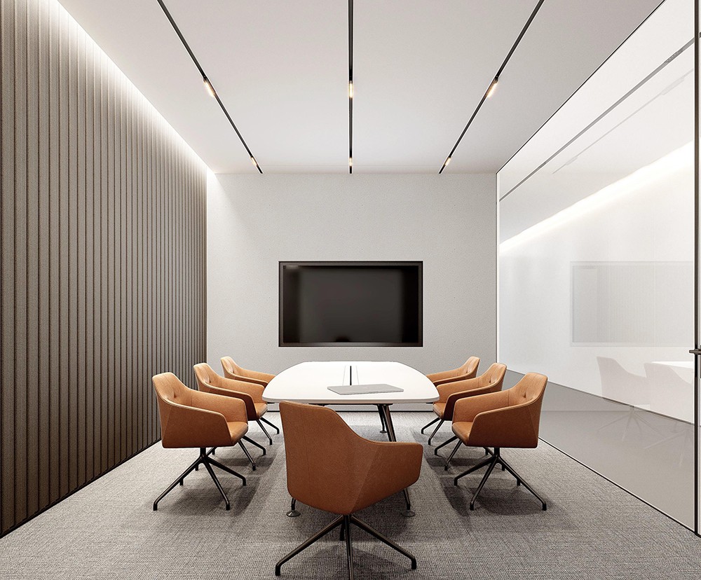 1200平米鄭州企業辦公室裝修設計效果圖