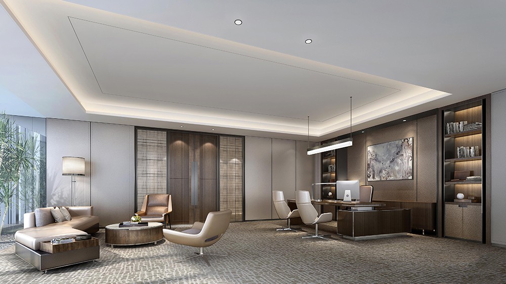 1300平米鄭州公司辦公樓設計效果圖