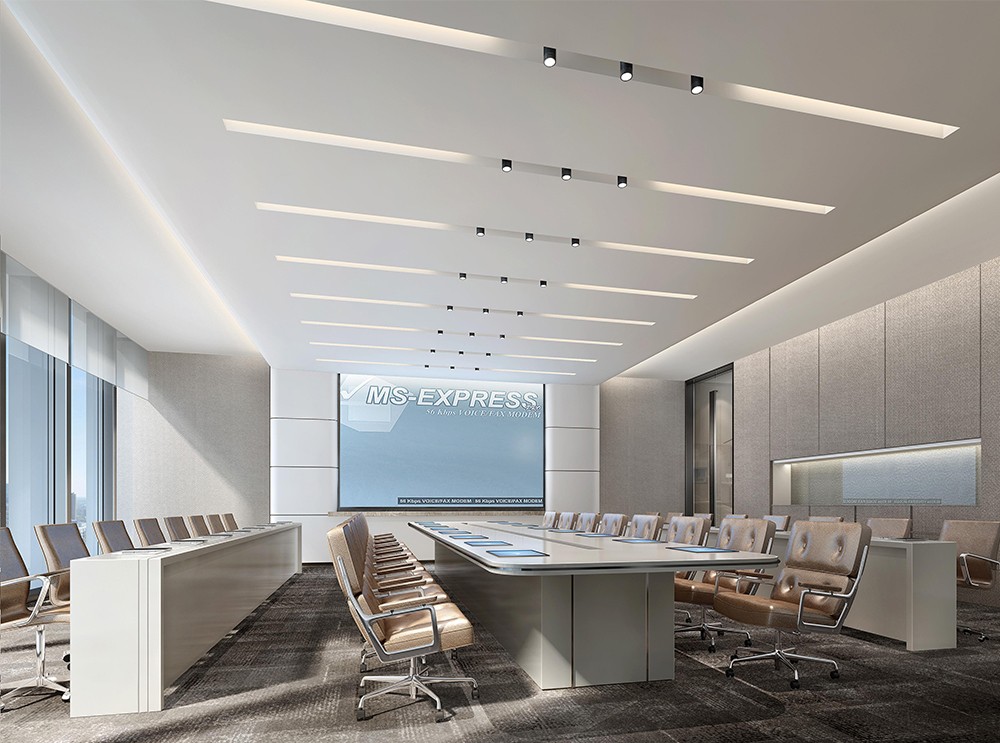 1300平米鄭州公司辦公樓設計效果圖