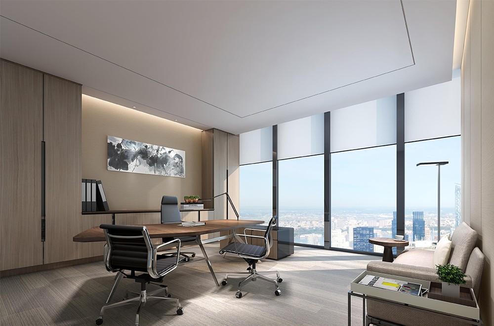 1300平米鄭州公司辦公樓設計效果圖