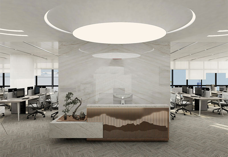 260平米鄭州辦公室裝修施工效果圖