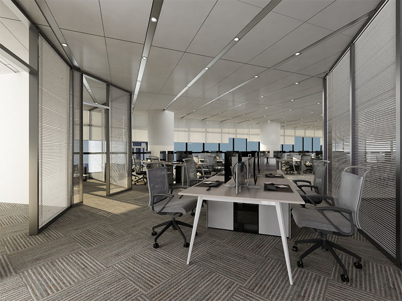 260平米鄭州辦公室裝修施工效果圖