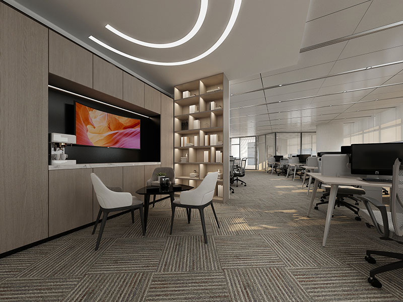 260平米鄭州辦公室裝修施工效果圖
