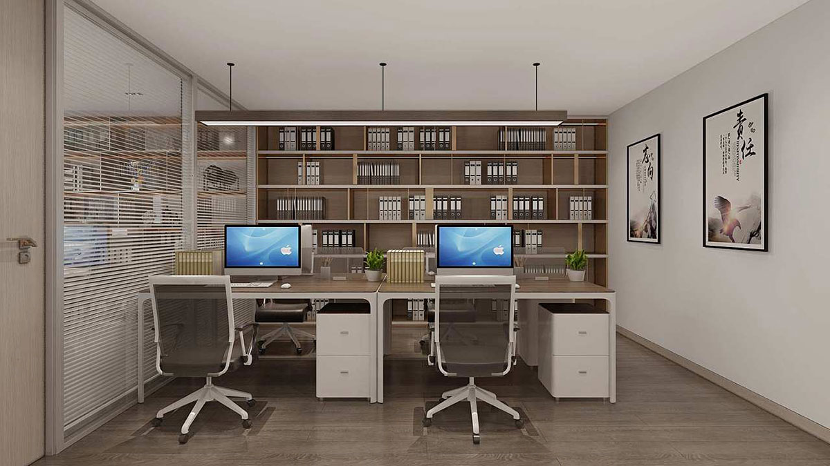 300平米鄭州辦公室設計施工效果圖