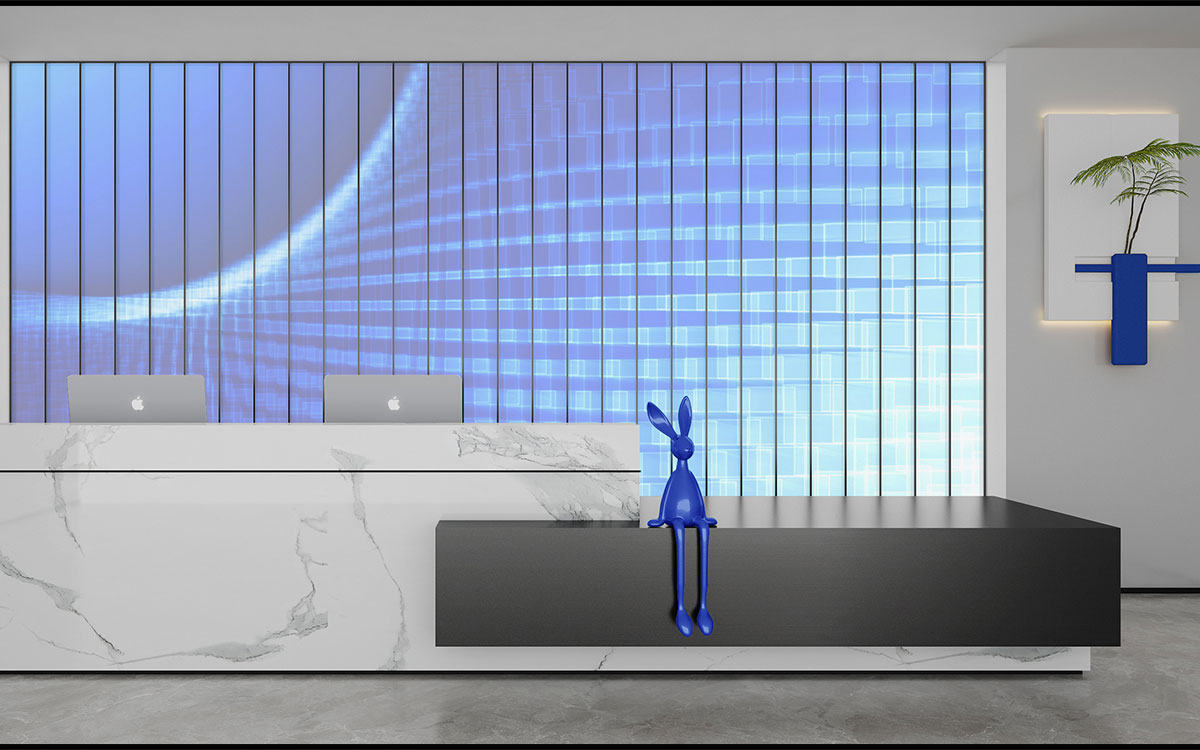 300平米鄭州企業(yè)辦公室設(shè)計(jì)效果圖