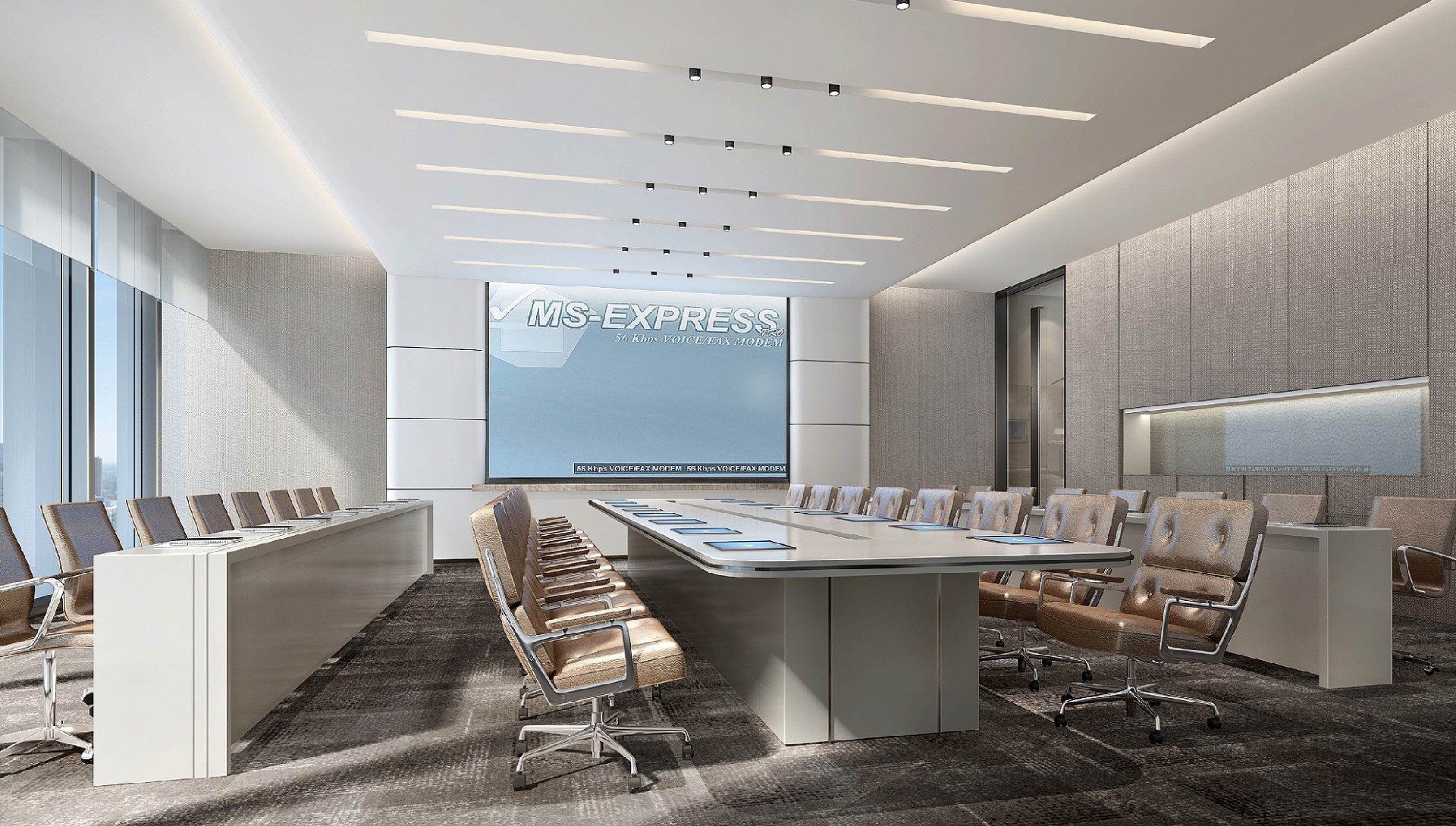 2000平米新鄭辦公樓裝修設計效果圖